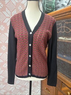 Vintage Ophelia Made in Italy Chevron Cardigan
